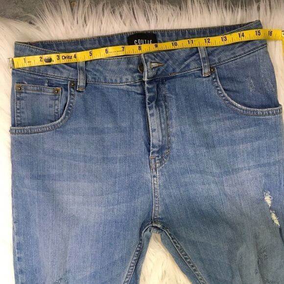 Coutie Light Wash Blue Distressed Classic Jeans 32 - Picture 7 of 9